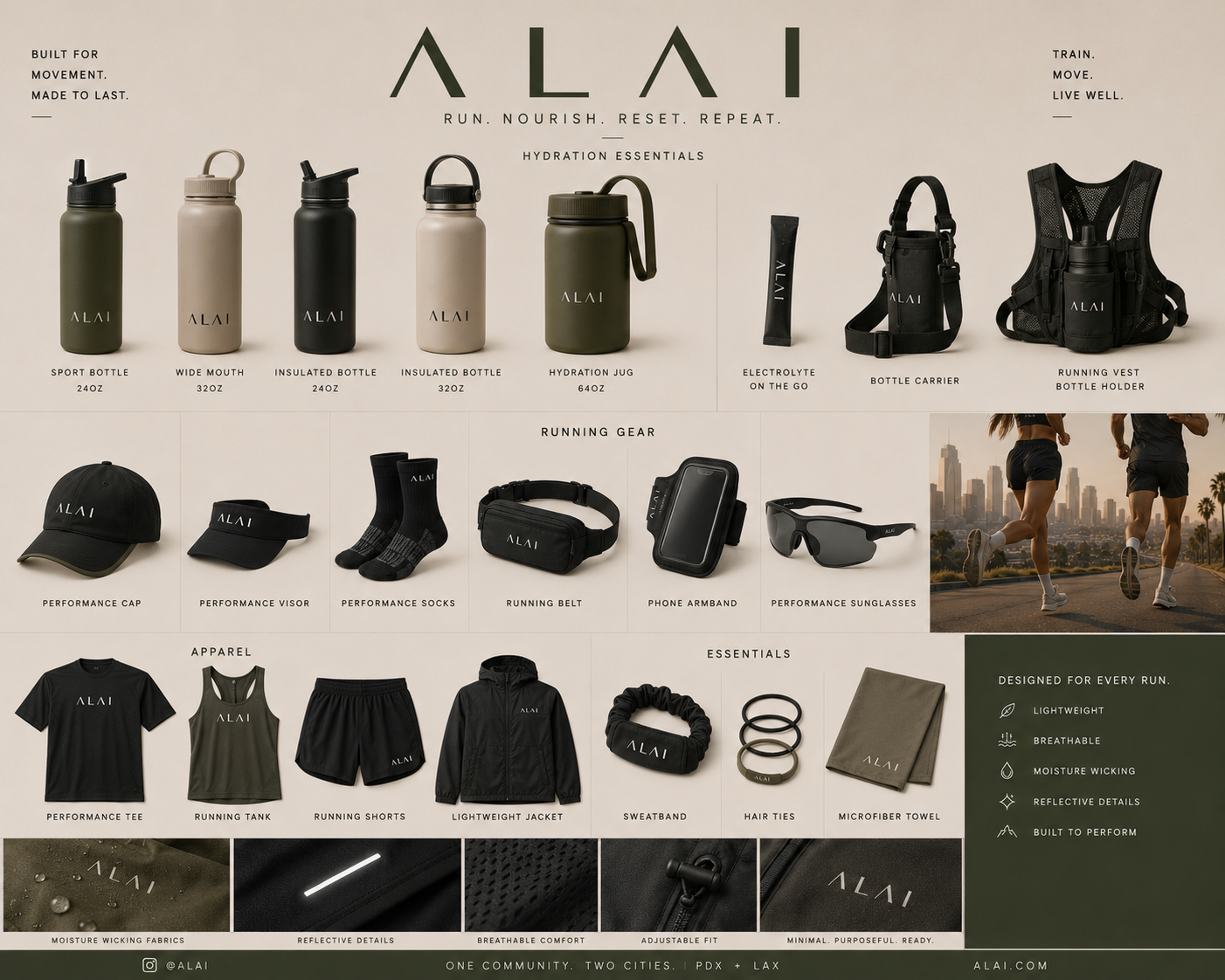Alai Run Gear & Hydration